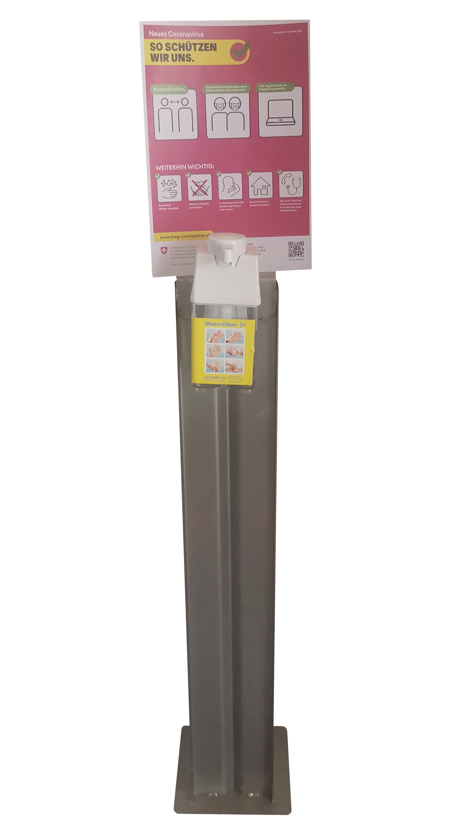 Ständer Mit Desinfektionsdispenser