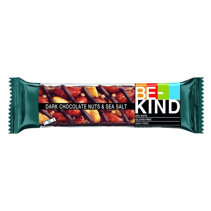 Be Kind Riegel Dark Choc Nuts&Seasalt