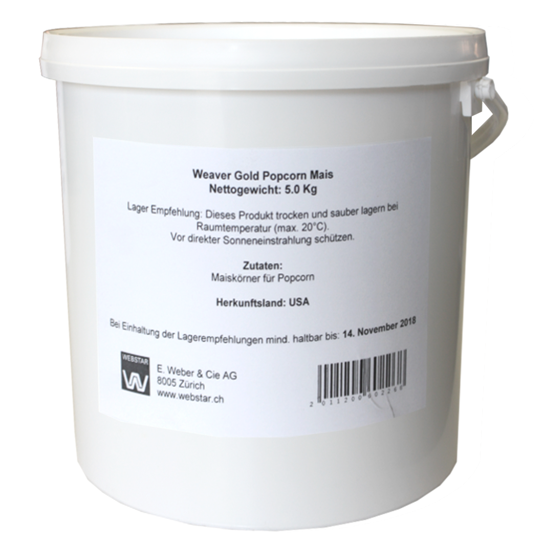 Weaver Gold Popcorn Mais 1X5Kg