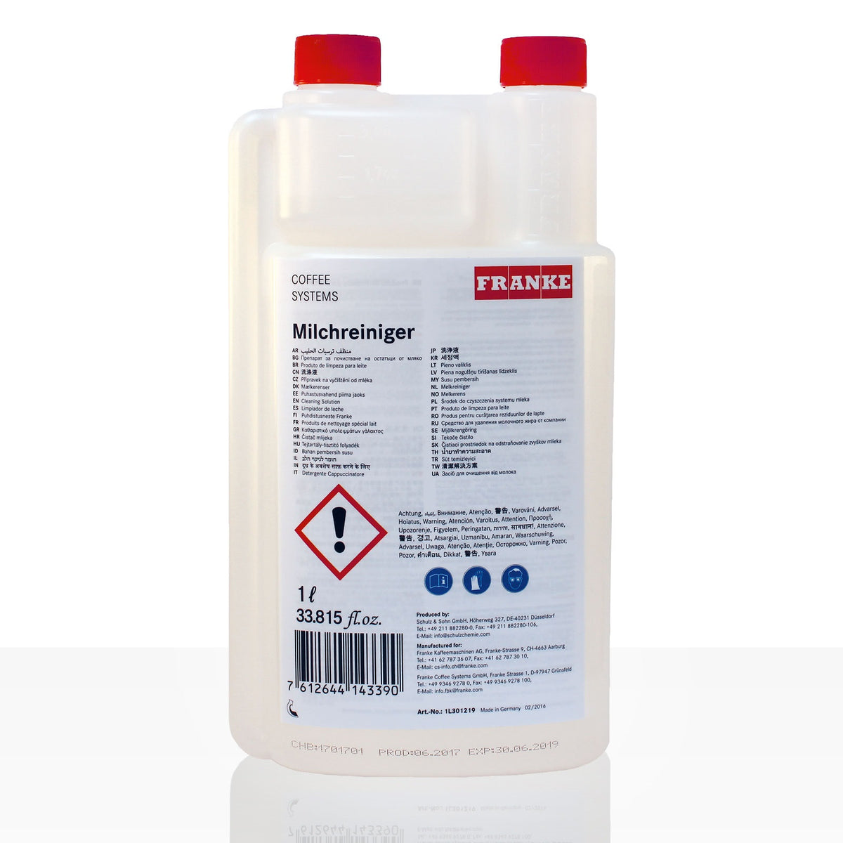 Reinigungsmittel Milchschäumer
