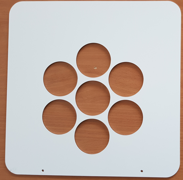 Schablone Recyc Entsorgungssystem Becher