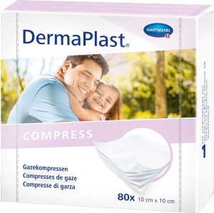 Dermaplast Gazekompressen 6X8Cm 80Stk
