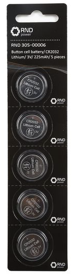 Batterie Cr2032 - Knopfzellen 3V/225Mah