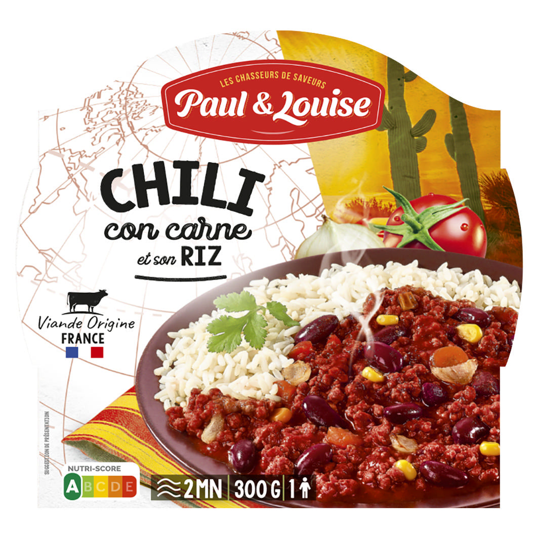 Paul & Louise Chili Con Carne Reis 300G