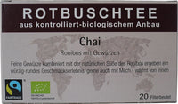 Bio/Fairtrade Rotbuschtee Chai, Mit Gewü