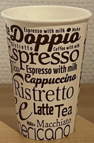 Automatenbecher "Papier" 1.0 Dl Bedruckt